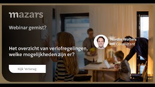 Webinar Het overzicht van verlofregelingen welke mogelijkheden zijn er [upl. by Cerelly]