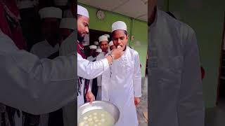 madrasa ke talava ku mithai taksim  ☪️🌳☪️ shortvideo shorts madrasah [upl. by Nyleuqcaj]