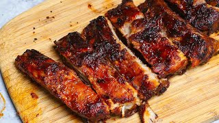 Air Fryer Ribs How to Cook Baby Back Ribs in Air Fryer in 30 minutes [upl. by Eitsyrhc264]