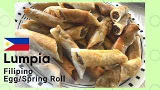 Lumpia Shanghai Filipino Egg Spring Roll [upl. by Eilraep]