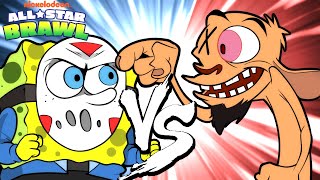 SPONGEBOB YOU IDIOT  Nickelodeon AllStar Brawl Cartoonz VS H2ODelirious [upl. by Saree]