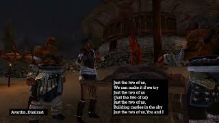 Just the Two of Us Latin Balance salsa version with lyrics WithersSalterMacDonald LotRO instr [upl. by Burrows]