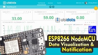 ESP8266 NodeMCU Data Visualization amp Notification with Ubidots simpLINnovation [upl. by Kylander]