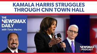 Harris takes some friendly fire at CNN Town Hall  The NEWSMAX Daily 102424 [upl. by Malinde]