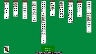 spider solitaire latest 2021 windows cards game YouTube live gaming [upl. by Ramoh]