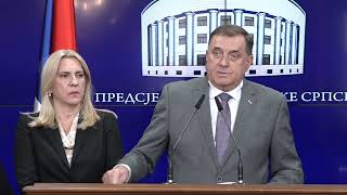 Dodik EK potvrdila dva entiteta tri naroda press konferencija [upl. by Edahc]