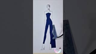 Crafting Bold and Elegant Fashion creative craft fashion style design drawing [upl. by Aerdnad]