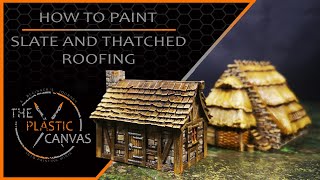 How To Paint  Slate and Thatched Roofing [upl. by Jack]