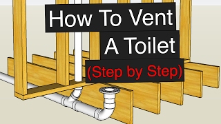 How To Vent amp Plumb A Toilet Step by Step [upl. by Peri936]