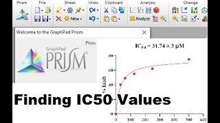 IC50 values by using GraphPad Prism MajidAli2020 [upl. by Noivad147]