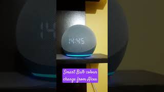 Wipro Smart bulb ka Colour aur Brightness Alexa ke dwara control alexa viral colour change [upl. by Airotel11]