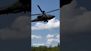 RNLAF 🇳🇱 AH64E Apache  Entering the training area apache helicopter ah64e [upl. by Nnairahs]