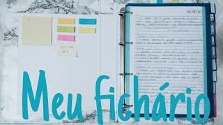 COMO EU ORGANIZO MEU FICHÁRIO NA FACULDADE  DICAS E TRUQUE [upl. by Danice]