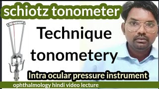 tonometer  schiotz tonometer  intra ocular pressure measurement instrument  schiotztonometer [upl. by Westley811]