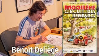 LOVE FRANCE  Find out more about the Circuit des Remparts 2019 poster amp his creator Benoît Deliège [upl. by Aneram]