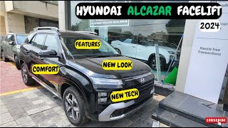 2024 Hyundai Alcazar Facelift Walkaround amp Review 🔥 Motor Soul [upl. by Llydnek]