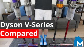 Dyson V15 vs Outsize vs V11 vs V10 vs V8 — Cleaning amp Run Time Tests [upl. by Mayyahk]