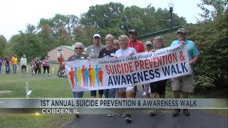 Cobden Holds First Annual Suicide Prevention amp Awareness Walk [upl. by Chaworth885]