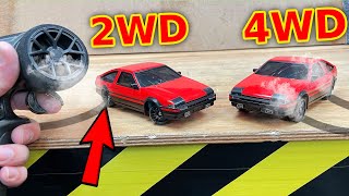 2WD vs 4WD mini RC Drift Cars [upl. by Bivins]