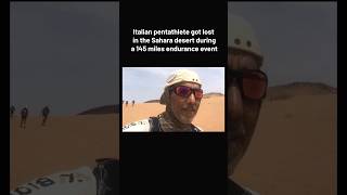 Italian Athlete’s Unbelievable Sahara Desert Survival Story😳 survival facts story viral [upl. by Odlaner642]