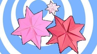 Origami XmasChristmas Star instructions [upl. by Bergren724]