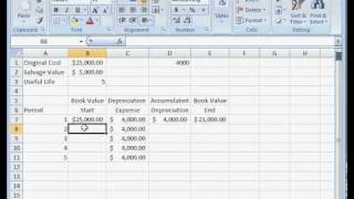 How to Calculate Straight Line Depreciation in Excel [upl. by Otxis]