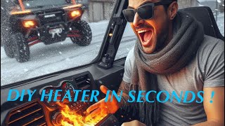 DIY FREE Heater for your RZR Pro and all new RZR pro heater kit “HeatSwarmcom” [upl. by Berl]