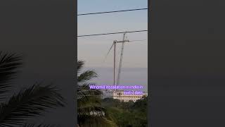 wind mill installation in india suzlon suzlonnews windenergy energy windenergy [upl. by Leilamag787]