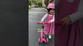 Baby learns how to scooter time lapse [upl. by Natalya]