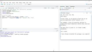 Exploratory Factor Analysis EFA in R  Part 1 [upl. by Orsay]