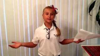 Sophias Winning Speech for 3rd Grade Class Representative A Mustwatch [upl. by Yul]