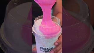 Sticky Milk White and Pink Thai Street Drink shorts streetfood sweet [upl. by Kathlin]