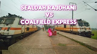 Luckily Capture Sealdah rajdhani vs Coalfield express chambal kanchanjunga  NJP Satabdi rajdhani [upl. by Nerot]