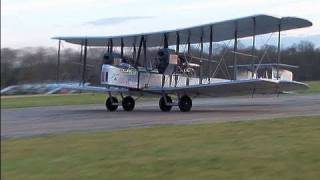 Vickers Vimy Flight by Museum Volunteers on Top Gear Circuit Dunsfold 2008 [upl. by Udenihc]