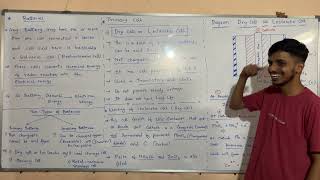 Goa Board Electrochemistry 15  Introduction to Batterie’s  Dry Cell or Leclanche Cell [upl. by Htebasile]