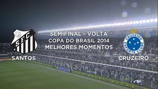 Melhores Momentos  Santos 3 x 3 Cruzeiro  Copa do Brasil  05112014 [upl. by Bonnice401]