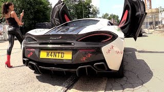 711HP McLaren 570s w Straight Pipes Brutal REVS amp Insane BACKFIRES [upl. by Leirol]