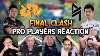 SHOCKED😱 PRO PLAYERS REACTION TO RRQ VS BLACKLIST FINAL CLASH [upl. by Magdaia]