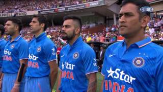 Indian National Anthem  Adelaide Oval Anthem Ceremony 2016  Fahad Farooque [upl. by Vickey]