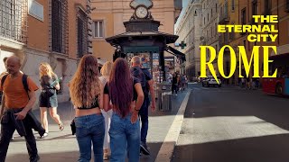 Rome Italy Walking Tour 4K [upl. by Aronos]