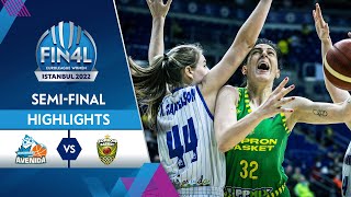 Perfumerias Avenida  Sopron Basket  Highlights  SemiFinal  EuroLeague Women 202122 [upl. by Lehcem14]