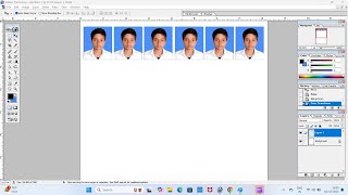 Pasport photo making in photoshop Computer basicscomputer course [upl. by Wartow]