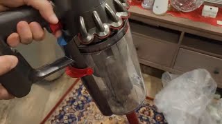 Dyson V11 Extra Cordless Vacuum Cleaner Nickel Red Large tools and Brush Set Review [upl. by Auberta]