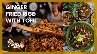 EASY ginger FRIED RICE met tofu Makkelijk VEGAN en voedzaam 🍚🌱 [upl. by Ahsa]