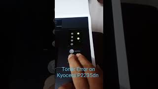 Toner Error on Kyocera P2235dn sk231220211138 [upl. by Nyrok]