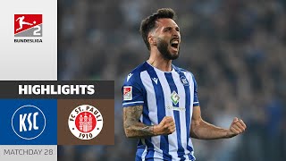 Karlsruhe Beats St Pauli in Intense Match  Karlsruher SC  St Pauli 21  Highlights [upl. by Jaclin]