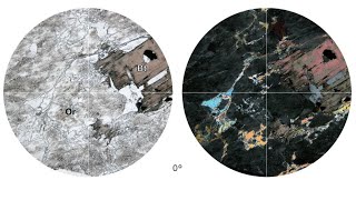 Virtual Microscope Ορθόκλαστο Βιοτίτης  Orthoclase Biotite [upl. by Eiramllij]