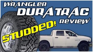 STUDDED Goodyear Wrangler Duratrac  Winter amp Ice Conditions Test  Tire Review [upl. by Intyrb779]