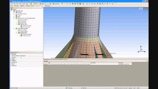 ANSYS 121 Tutorial  Non Linear Buckling [upl. by Sitruc55]