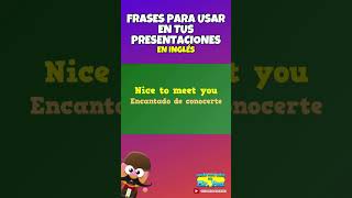 FRASES PARA USAR EN TUS PRESENTACIONES EN INGLÉS  INGLÉS PARA NIÑOS CON MRPEA  ENGLISH FOR KIDS [upl. by Kenna]